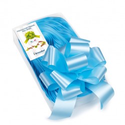 Nastri strip 6800 - in polipropilene - azzurro 06 - per fiocco autocomponibile - 50 mm - diametro 20 cm - Brizzolari - conf. 30 pezzi