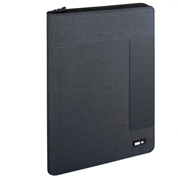 Portablocco - tessuto - grigio scuro - 26x34 cm - City Time Portablocco - tessuto - grigio scuro - 26x34 cm - City Time