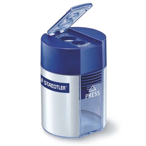 Temperamatite 2 fori con contenitore - blu - Staedtler Temperamatite 2 fori con contenitore - blu - Staedtler