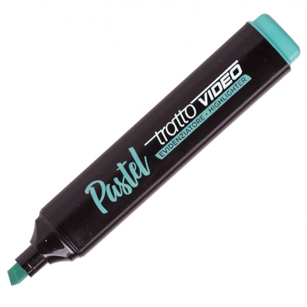 Evidenziatore Tratto Video pastel - punta a scalpello - tratto da 1,0mm-5,0mm - verde pastel - Tratto Evidenziatore Tratto Video pastel - punta a scalpello - tratto da 1,0mm-5,0mm - verde pastel - Tratto