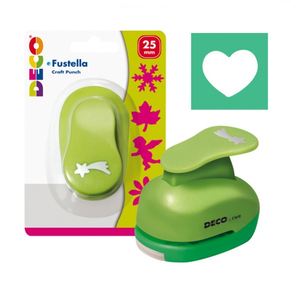 Fustella - motivo cuore - dim. sagoma 25 mm - Deco Fustella - motivo cuore - dim. sagoma 25 mm - Deco
