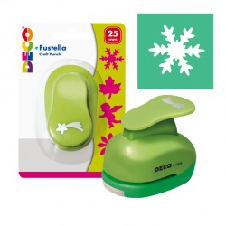 Fustella - motivo fiocco di neve - dim. sagoma 25 mm - DECO