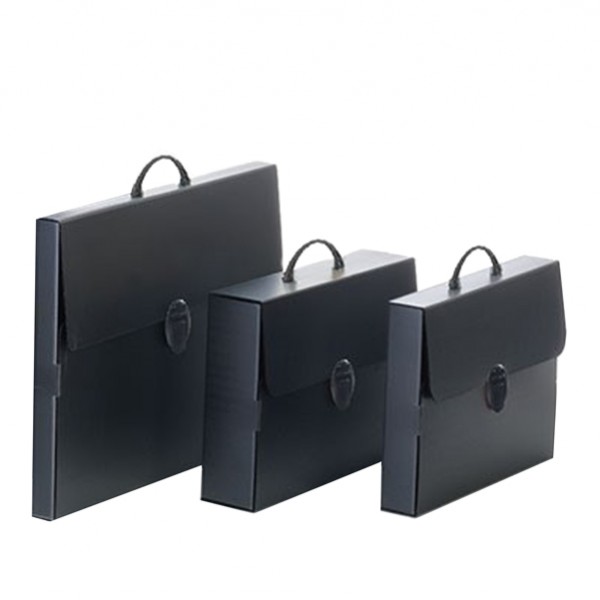 Valigetta Polionda Every Line Total Black - 27x37,5 cm - dorso 5 cm - Favorit Valigetta Polionda Every Line Total Black - 27x37,5 cm - dorso 5 cm - Favorit
