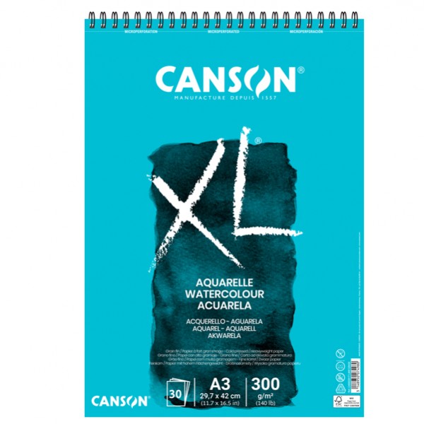 Album XL Aquarelle - A3 - 300gr - 30 fogli - Canson Album XL Aquarelle - A3 - 300gr - 30 fogli - Canson