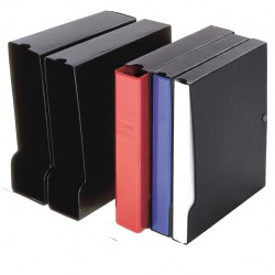 Custodia per raccoglitore 100 - dorso 13,5 cm - nero - Sei Rota