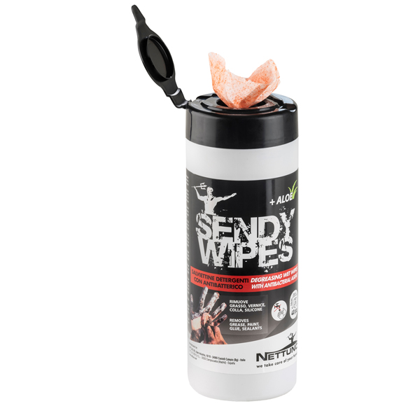 Salviette umidificate Sendy Wipes - in tubo - 17 x 20 cm - Nettuno - conf. 40 pezzi Salviette umidificate Sendy Wipes - in tubo - 17 x 20 cm - Nettuno - conf. 40 pezzi