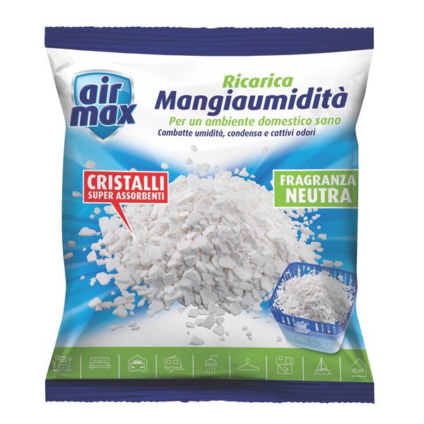 Ricarica sali assorbiumidità - neutro - 1 kg - Air Max Ricarica sali assorbiumidità - neutro - 1 kg - Air Max
