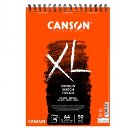 Album XL Croquis - A4 - 90 gr - 120 fg - bianco - Canson