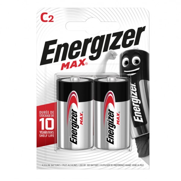 Pila mezzatorcia - C - LR14 - Max - Energizer - blister 2 pezzi Pila mezzatorcia - C - LR14 - Max - Energizer - blister 2 pezzi