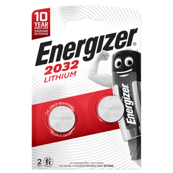 Micropila CR2032 - 3V - a pastiglia - litio - Energizer - blister 2 pezzi Micropila CR2032 - 3V - a pastiglia - litio - Energizer - blister 2 pezzi