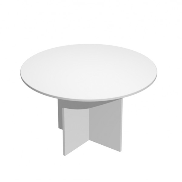 Tavolo riunione Easy - 4 posti - diametro 120 cm - altezza 72 cm - bianco Tavolo riunione Easy - 4 posti - diametro 120 cm - altezza 72 cm - bianco