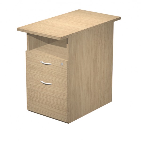 Cassettiera Easy - 1 cassetto + 1 classificatore - con ruote - 41,8 x 52 x 59,5 cm - rovere Cassettiera Easy - 1 cassetto + 1 classificatore - con ruote - 41,8 x 52 x 59,5 cm - rovere
