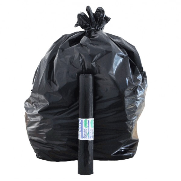 Sacchi - 70 x 110 cm - 110 L - 22 micron - MDPE/HDPE - nero - Rolsac - conf. 10 pezzi Sacchi - 70 x 110 cm - 110 L - 22 micron - MDPE/HDPE - nero - Rolsac - conf. 10 pezzi