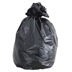 Sacchi - 80 x 110 cm - 130 L - 49 micron - MDPE/HDPE - nero - Rolsac - scatola 100 pezzi