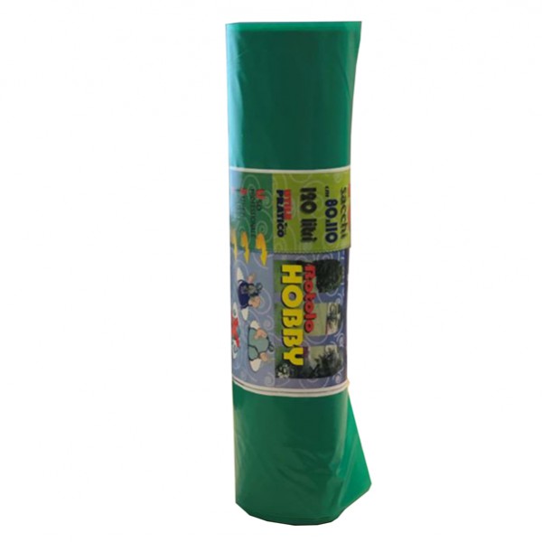 Sacchi - 80 x 110 cm - 130 L - 46 micron - MDPE/HDPE - verde - Rolsac - conf. 10 pezzi