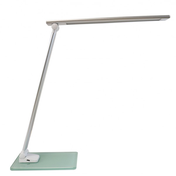 Lampada da tavolo Popy - a led - 6 W - alluminio/vetro - Unilux Lampada da tavolo Popy - a led - 6 W - alluminio/vetro - Unilux
