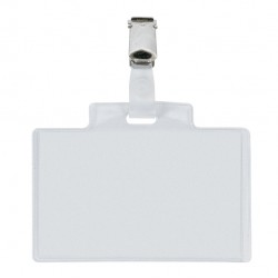 Portanome Pass 3E - clip in metallo - 9,5 x 6 cm - PVC - Sei Rota - conf. 10 pezzi