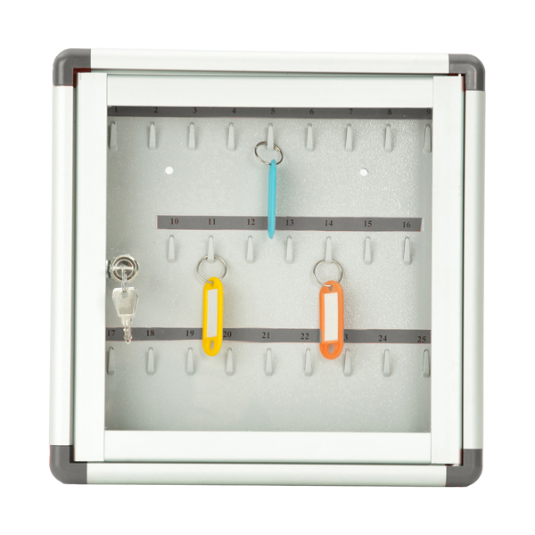 Bacheca murale portachiavi - 25 posti - 30 x 30 cm - Metalplus Bacheca murale portachiavi - 25 posti - 30 x 30 cm - Metalplus