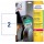 Etichette protezione e sicurezza - in PE - laser - permanenti - 210 x 148 mm - 2 et/fg - 10 fogli -  bianco - Avery