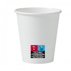 Bicchieri in carta - 100 ml - con marcatura S.U.P - Dopla - conf. 50 pezzi
