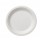 Piatto piano monouso Bio - rotondo - diametro 17,5 cm - cellulosa/canna da zucchero - bianco - Leone - conf. 50 pezzi