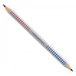 Matita bicolore triangolare Jumbo Grip 1109-10 - rosso/blu - Faber-Castell