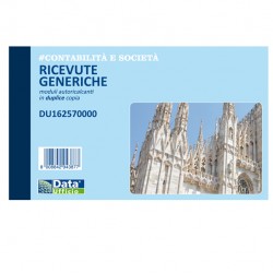 Blocco ricevute generiche - 50/50 copie autoricalcanti - 10 x 16,8 cm - DU162570000 - Data Ufficio