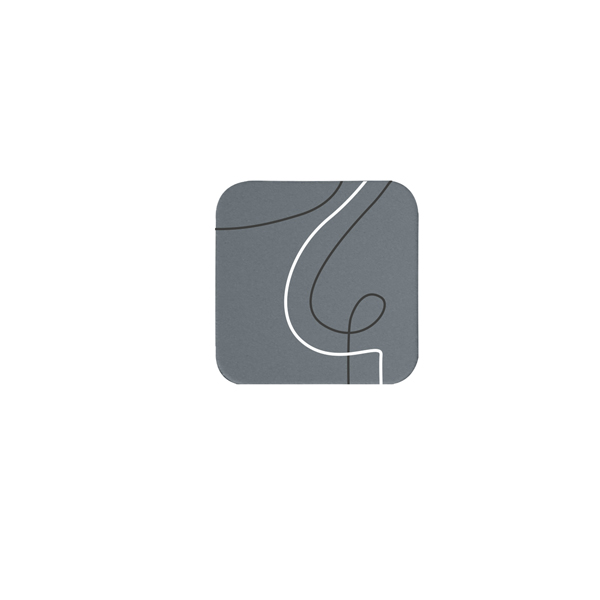 Sottobicchiere linea Linee - 10 x 10 cm - grigio - Stilcasa Sottobicchiere linea Linee - 10 x 10 cm - grigio - Stilcasa