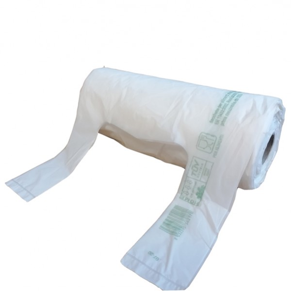 Shoppers Mini - 22x50 cm - mater-bi - bianco - rotolo 200 pezzi Shoppers Mini - 22x50 cm - mater-bi - bianco - rotolo 200 pezzi
