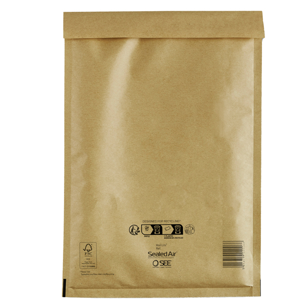 Busta imbottita Mail Lite Gold - B (12 x 21 cm) - avana - Sealed Air - conf. risparmio 100 pezzi Busta imbottita Mail Lite Gold - B (12 x 21 cm) - avana - Sealed Air - conf. risparmio 100 pezzi