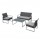 Salotto Alicante - bianco/grigio - Garden Friend - set 4 elementi