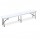 Panca Horeca - pieghevole - 44 x 30 x 183 cm - acciaio/HDPE - bianco - Garden Friend