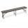 Panca Horeca - pieghevole - 44 x 30 x 183 cm - acciaio/HDPE - noce - Garden Friend