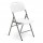 Sedia Horeca - pieghevole - 88 x 50 x 45 cm - acciaio/HDPE - bianco - Garden Friend