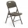 Sedia Horeca - pieghevole - 88 x 50 x 45 cm - acciaio/HDPE - noce - Garden Friend