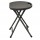 Sgabello Horeca - pieghevole - 44 x 30 x 30 cm - acciaio/HDPE - noce - Garden Friend