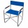 Sedia pieghevole Regista - 79 x 47 x 57 cm - alluminio/PVC - blu - Garden Friend