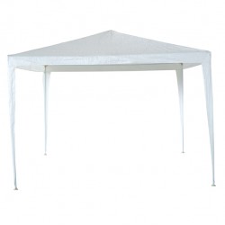 Gazebo Facile - 3 x 3 m - acciaio/PL - bianco - Garden Friend