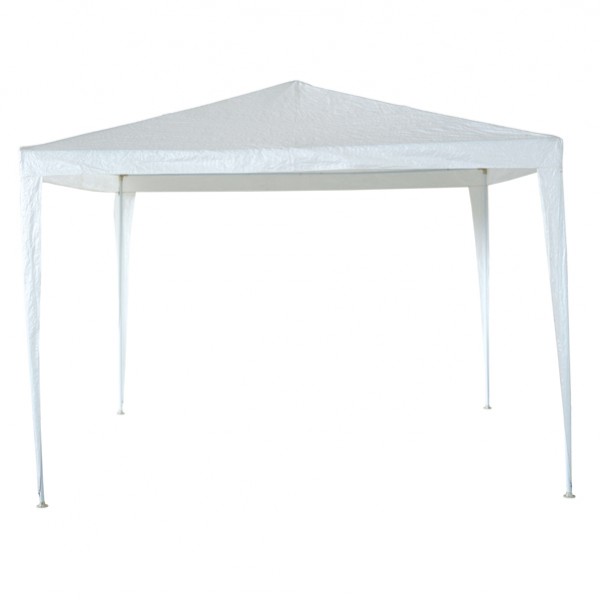Gazebo Facile - 3 x 3 m - acciaio/PL - bianco - Garden Friend