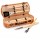 Set barbecue 5 attrezzi - valigetta di vimini - 13 x 26 x 61 cm - Garden Friend