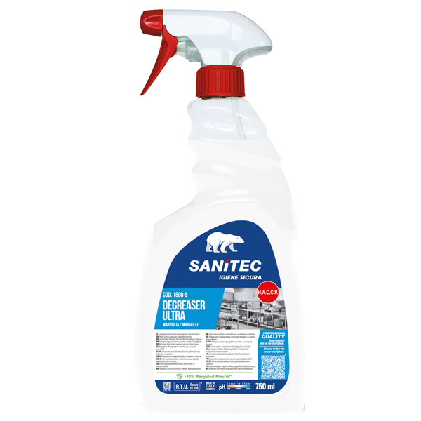 Sgrassatore Degreaser Ultra - trigger 750 ml - marsiglia - Sanitec Sgrassatore Degreaser Ultra - trigger 750 ml - marsiglia - Sanitec