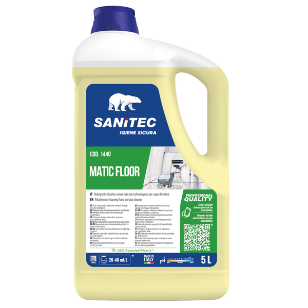 Detergente alcalino universale Matic Floor - 5 L - Sanitec Detergente alcalino universale Matic Floor - 5 L - Sanitec