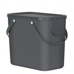 Pattumiera Albula - 25 L - grigio antracite - Rotho