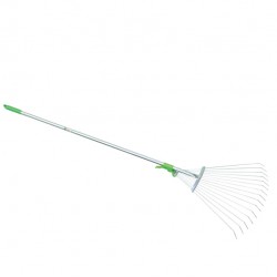 Scopa regolabile - per erba e foglie - metallo - Verdemax