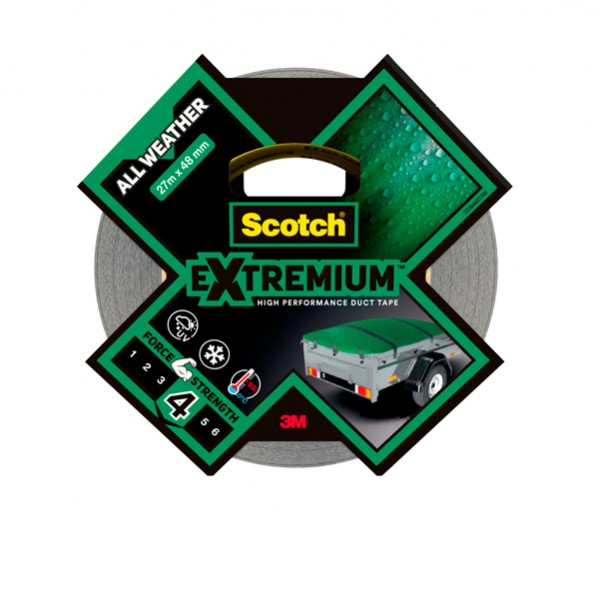Nastro adesivo Extra resistenete - 4,8 cm x 27,4 m - nero - Scotch Nastro adesivo Extra resistenete - 4,8 cm x 27,4 m - nero - Scotch