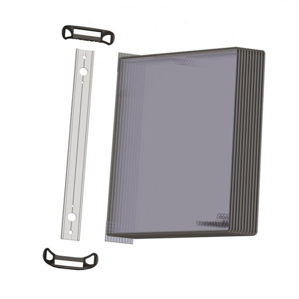 Kit leggio magnetico - 10 buste - A4 - nero - Djois Kit leggio magnetico - 10 buste - A4 - nero - Djois