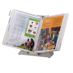 Leggio antibatterico - da tavolo - 10 buste - A4 - bianco - Djois