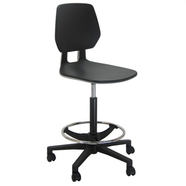 Sedia alta tecnigrafo ESOS PG - PPL - con poggiapiedi - nero - Unisit Sedia alta tecnigrafo ESOS PG - PPL - con poggiapiedi - nero - Unisit