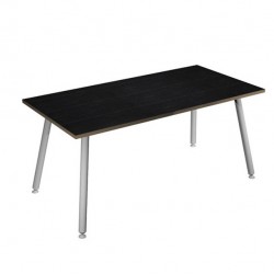 Scrivania Skinny Metal - 160 x 80 x H 74,4 cm - bianco / nero venato