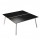 Scrivania Skinny Metal a 2 postazioni contrapp. - 140 x 166 cm - bianco / nero venato